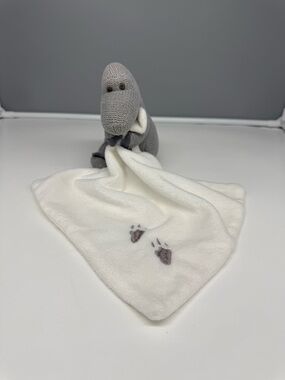Best Years Gray Dinosaur Lovey Comfort Blanket  - Plush Feb. 2021 Retired